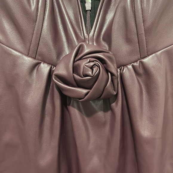 ASHLEY PARK x RTR Voila Vegan Leather Dress - Picture 6 of 11